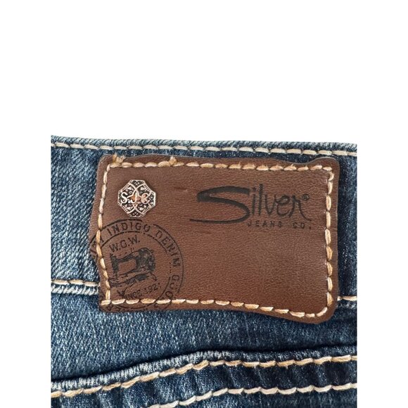Silver Jeans Co. Suki Mid Rise Bootcut Jeans W29/L32 Stretch Denim Dark Wash - Picture 9 of 9